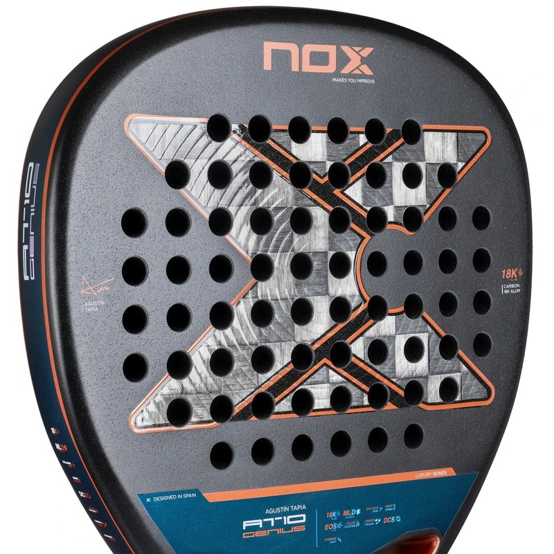 Pala Nox AT10 Luxury Genius Attack 18K Alum 2025 - Agustín Tapia - Imagen 4