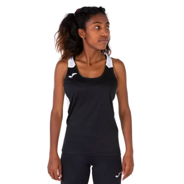 Camiseta Tirantes Joma Record II Negro/Blanco Mujer