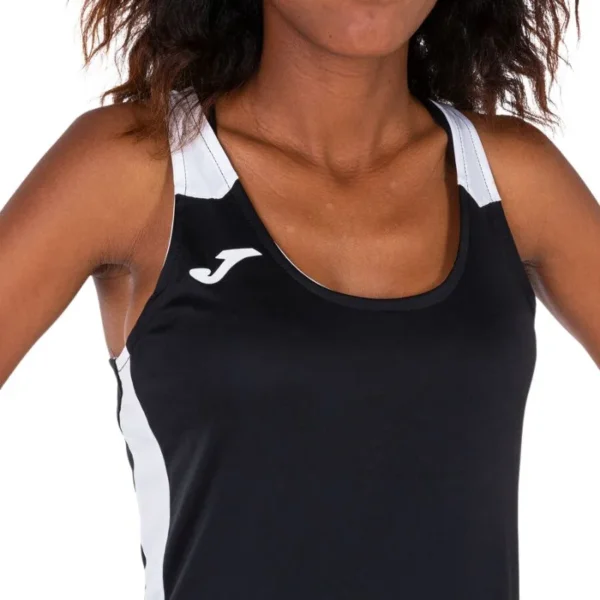Camiseta Tirantes Joma Record II Negro/Blanco Mujer