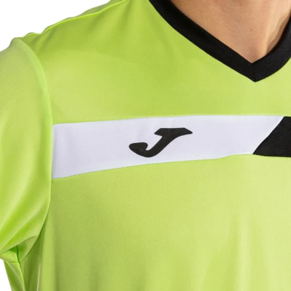Camiseta Joma Court Lima Negro Blanco