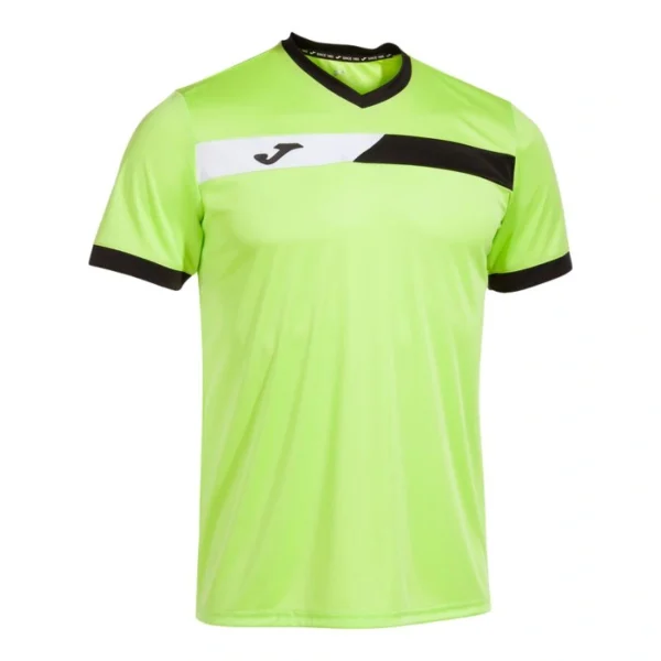 Camiseta Joma Court Lima Negro Blanco