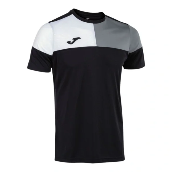 Camiseta Joma Crew V Negro Blanco