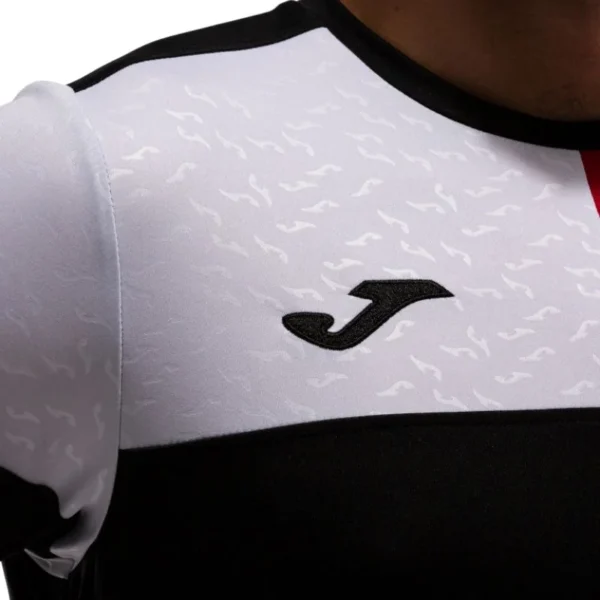 Camiseta Joma Crew V Negro Rojo