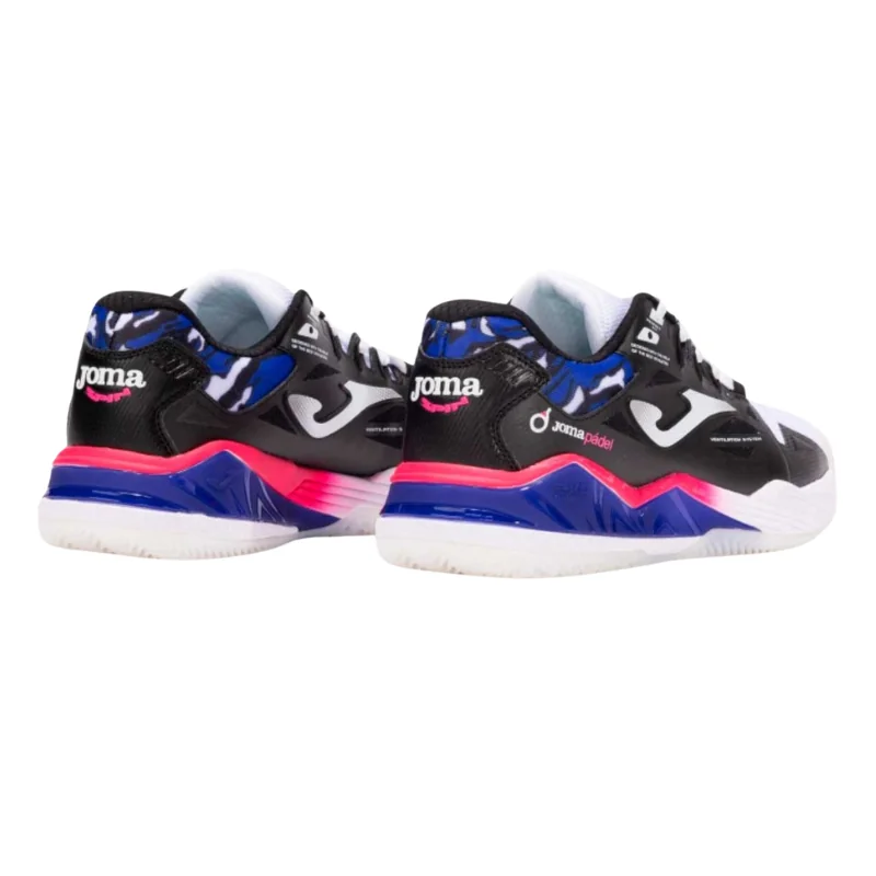Zapatillas Joma Spin Men 2531 Negro Blanco Rosa - Imagen 3