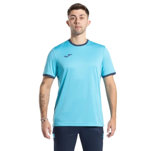 Camiseta Joma Combi Premium Turquesa Azul Marino