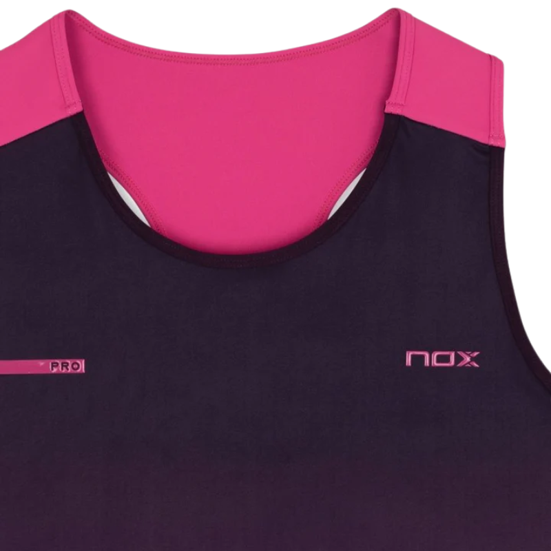 Camiseta Tirantes Nox Mujer Pro Blackberry Rose Degraded - Imagen 3
