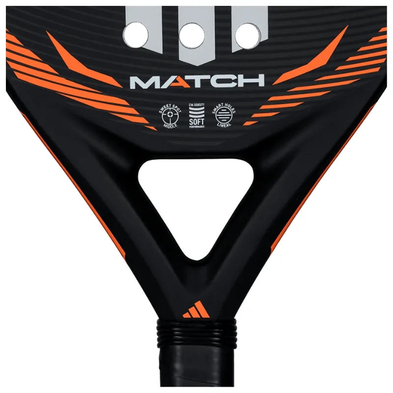 Pala Adidas Match 3.5 Negro Naranja 2026 - Imagen 6