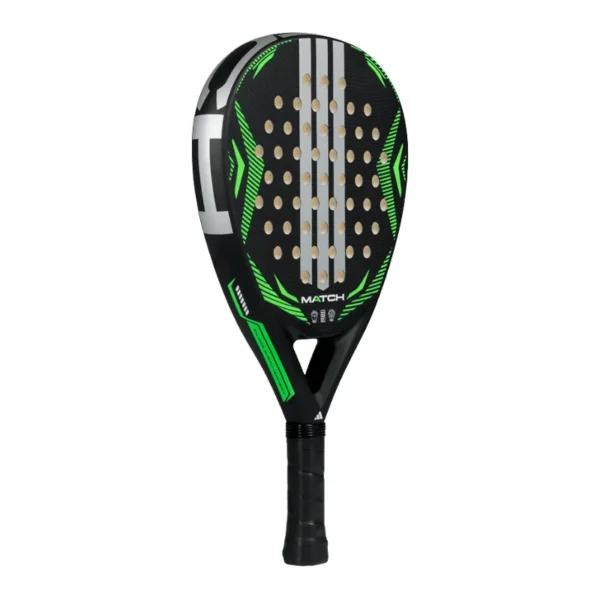 Pala Adidas Match 3.5 Negro Verde Lima 2026