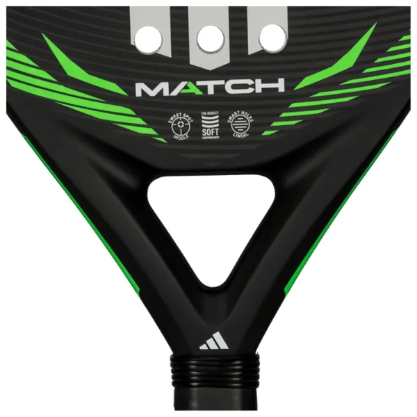 Pala Adidas Match 3.5 Negro Verde Lima 2026
