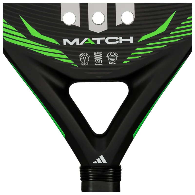 Pala Adidas Match 3.5 Negro Verde Lima 2026 - Imagen 6