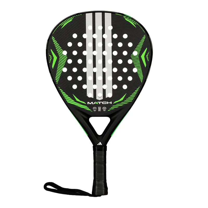 Pala Adidas Match 3.5 Negro Verde Lima 2026