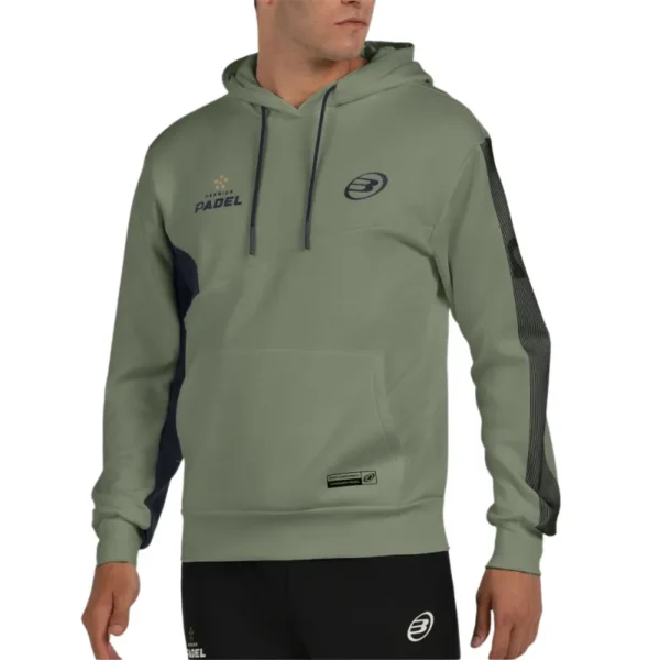 Sudadera con Capucha Bullpadel Premier Pádel Palmiro Kaki