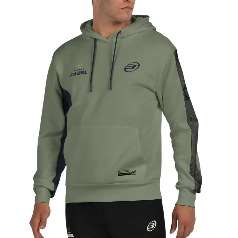 Sudadera con Capucha Bullpadel Premier Pádel Palmiro Kaki - Imagen 2