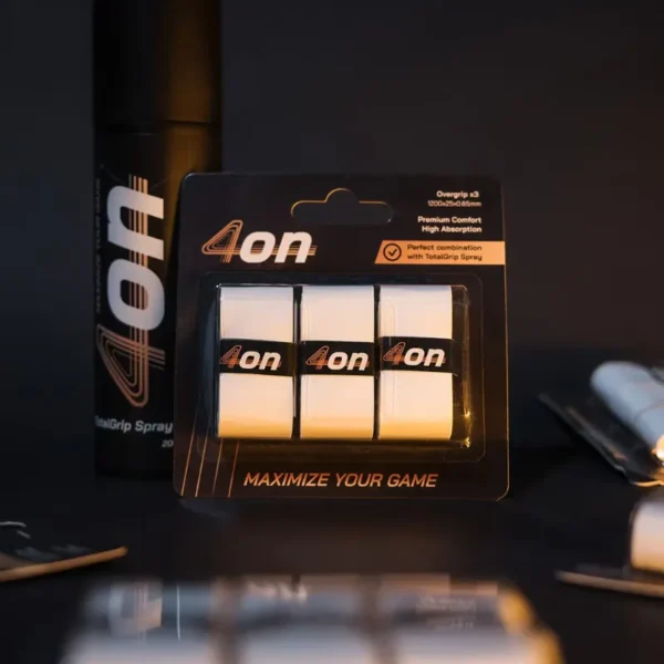 4ON Premium Comfort Overgrip Blanco - 3 Unidades