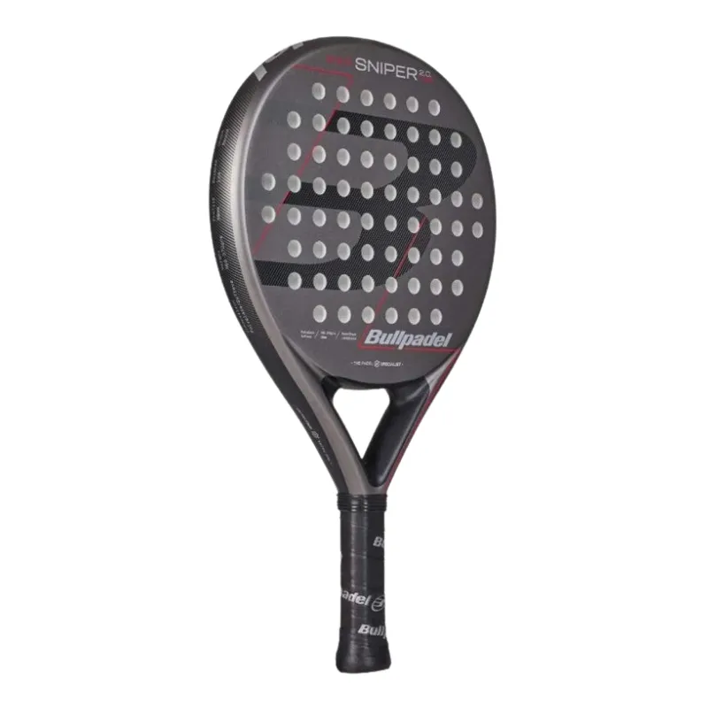 Pala Bullpadel Sniper 2.0 Control Negro Gris 2026 - Imagen 2