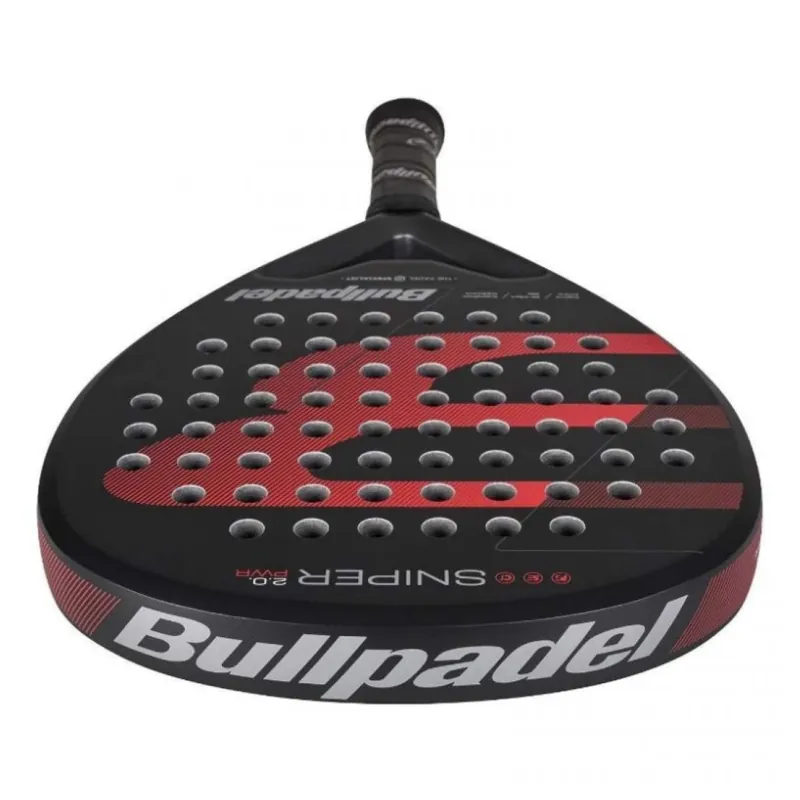 Pala Bullpadel Sniper 2.0 Power Negro Rojo 2026 - Imagen 4