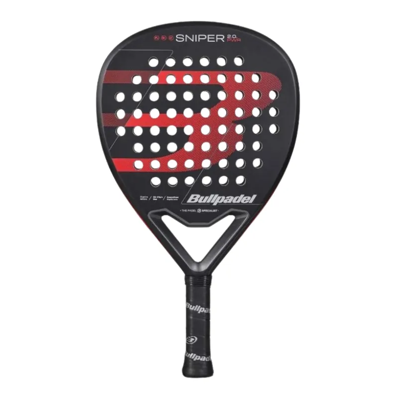 Pala Bullpadel Sniper 2.0 Power Negro Rojo 2026