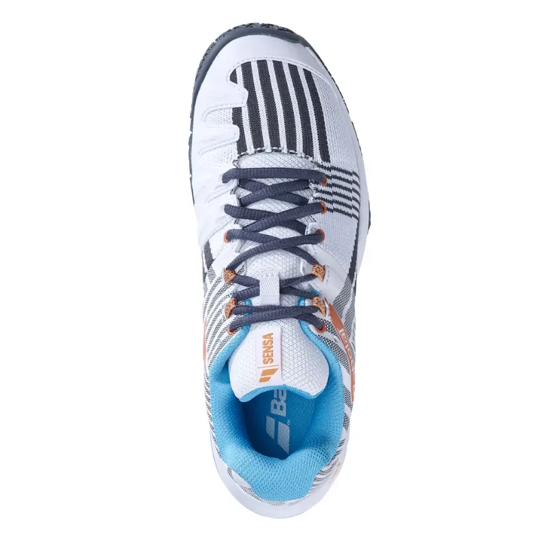 Zapatillas Babolat Sensa Women Blanco Gris Azul - Imagen 4