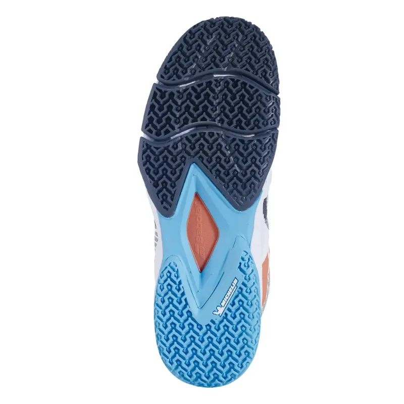 Zapatillas Babolat Sensa Women Blanco Gris Azul - Imagen 5
