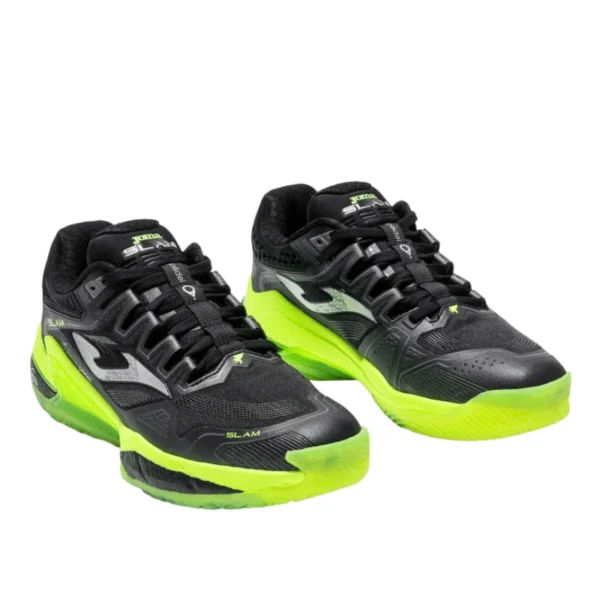 Zapatillas Joma Slam Men 2601 Negro Amarillo Flúor