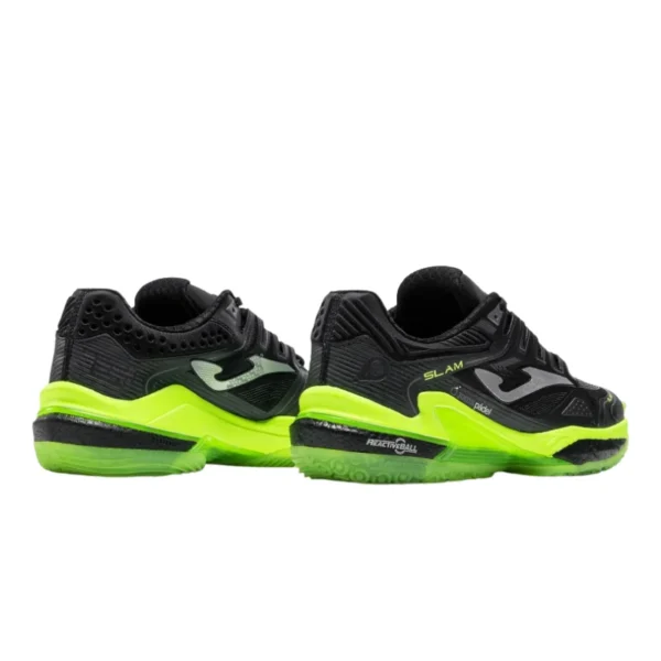 Zapatillas Joma Slam Men 2601 Negro Amarillo Flúor
