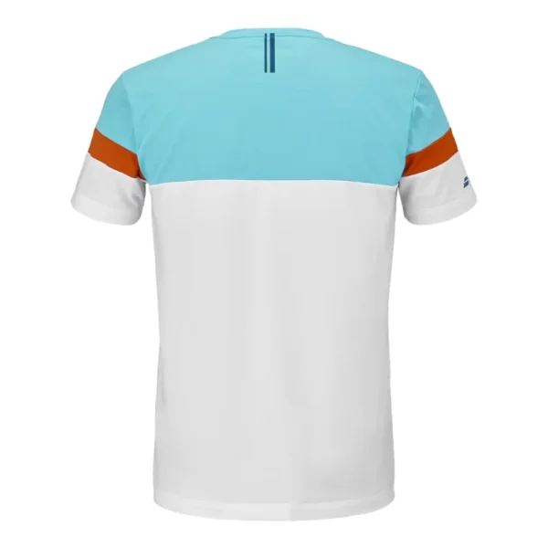 Camiseta Babolat Performance Blanco Azul Claro 2026