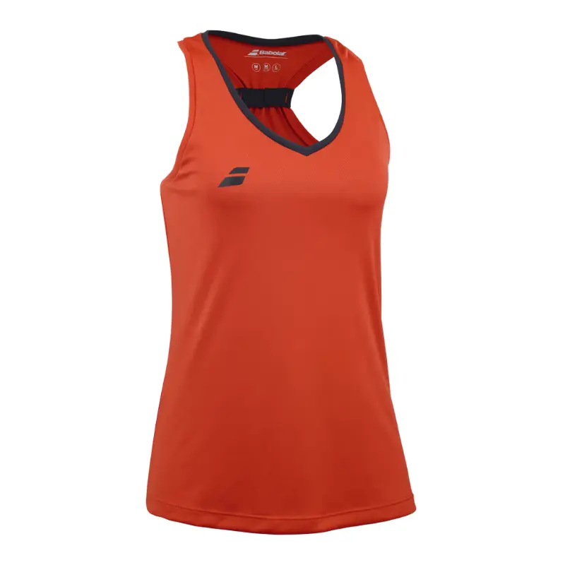 Camiseta Tirantes Babolat Play Tank Top Rojo Negro - Imagen 2