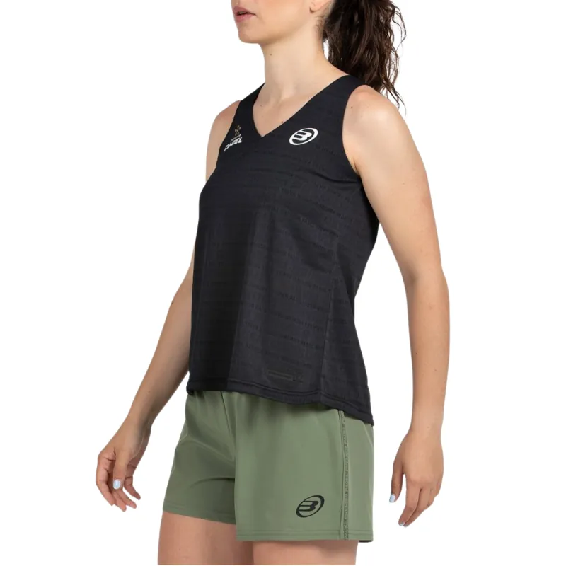 Camiseta Tirantes Bullpadel Piura Negro Premier Pádel Mujer - Imagen 3