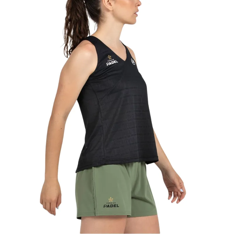 Camiseta Tirantes Bullpadel Piura Negro Premier Pádel Mujer - Imagen 2