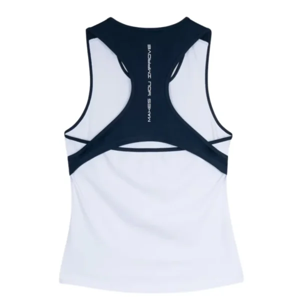 Camiseta Tirantes Mujer Nox Team Blanco Azul Marino 2026