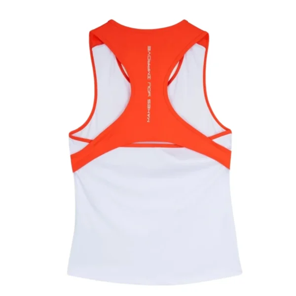 Camiseta Tirantes Mujer Nox Team Blanco Rojo 2026