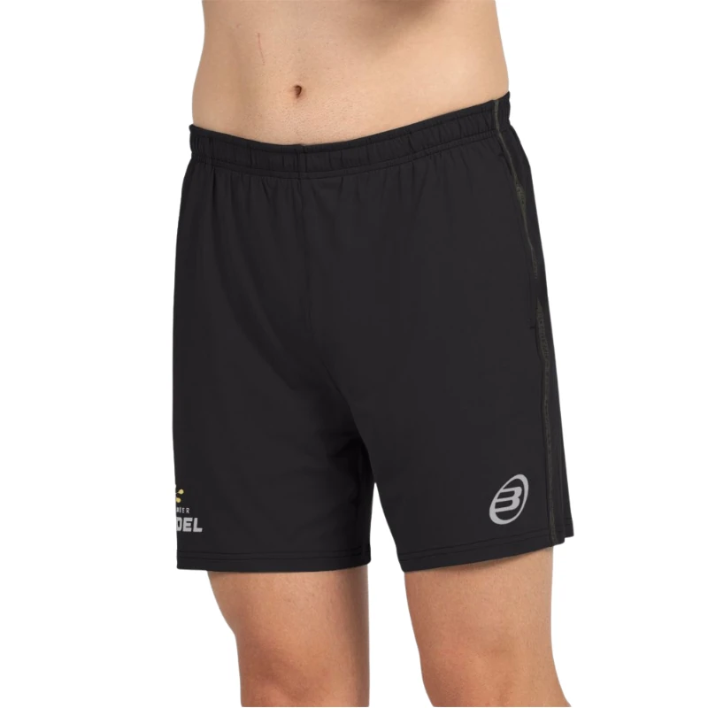 Pantalón Corto Bullpadel Preux Negro Premier Pádel - Imagen 3