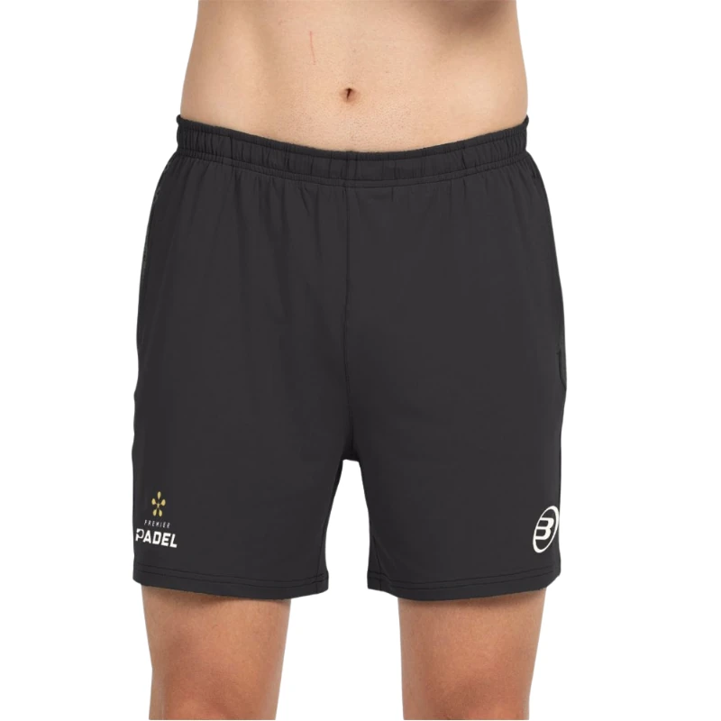 Pantalón Corto Bullpadel Preux Negro Premier Pádel