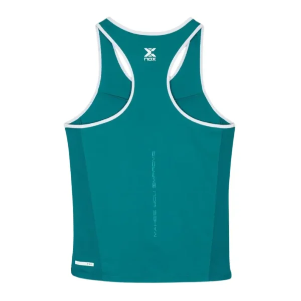 Camiseta Tirantes Mujer Nox Pro Verde Blanco 2026