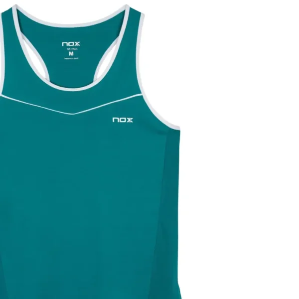 Camiseta Tirantes Mujer Nox Pro Verde Blanco 2026