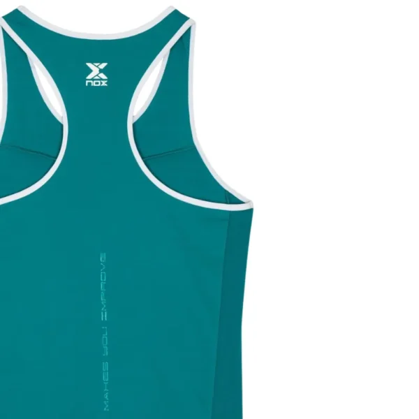Camiseta Tirantes Mujer Nox Pro Verde Blanco 2026