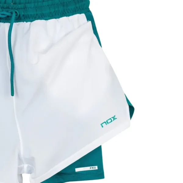 Pantalón Corto Nox Pro Blanco Verde 2026