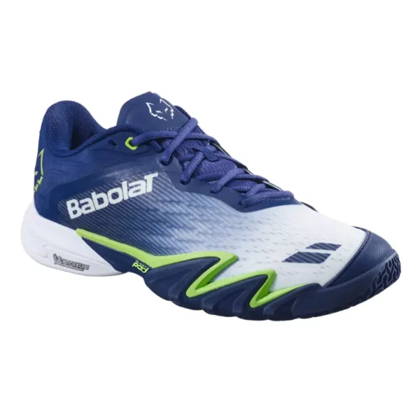 Zapatillas Babolat Jet Premura 3 Azul/Verde - Juan Lebrón