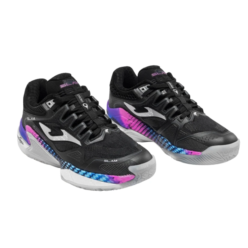 Zapatillas Joma Slam Lady 2601 Negro Morado - Imagen 3