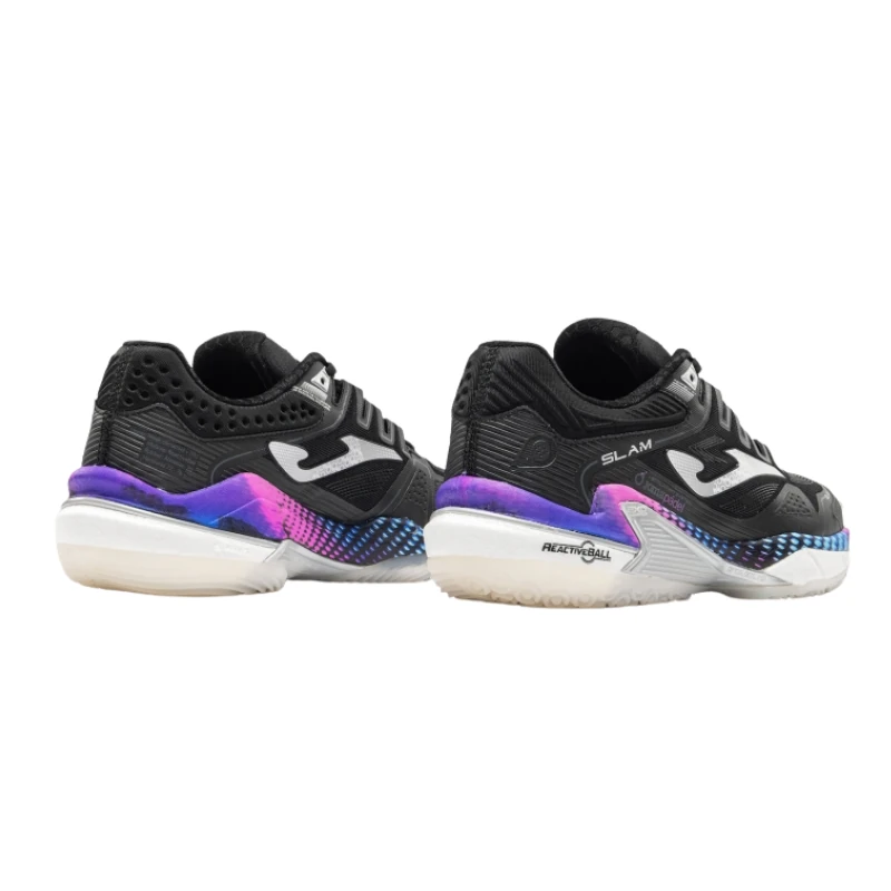 Zapatillas Joma Slam Lady 2601 Negro Morado - Imagen 2