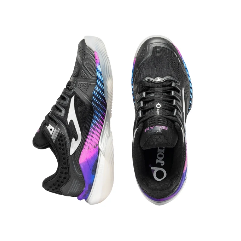Zapatillas Joma Slam Lady 2601 Negro Morado - Imagen 4