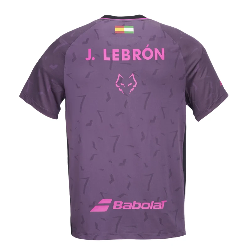 Camiseta Babolat Juan Lebrón Réplica Rosa Morado 2027 - Imagen 3