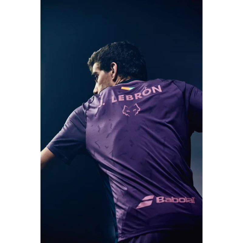 Camiseta Babolat Juan Lebrón Réplica Rosa Morado 2027 - Imagen 5