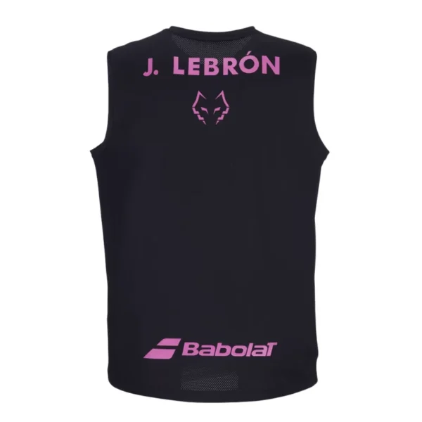 Camiseta Babolat Juan Lebrón Sin Mangas Negro Rosa 2027