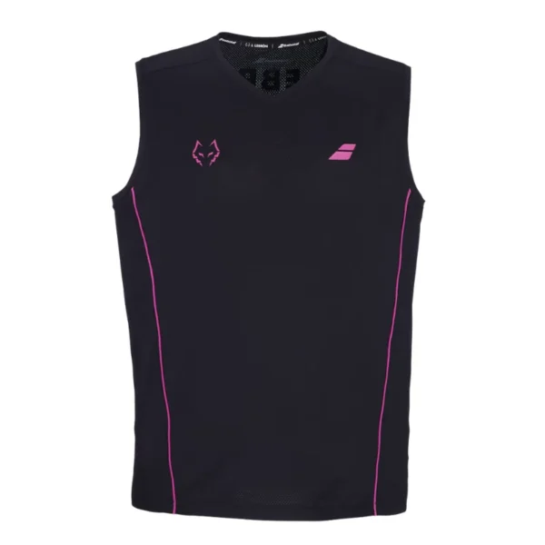 Camiseta Babolat Juan Lebrón Sin Mangas Negro Rosa 2027