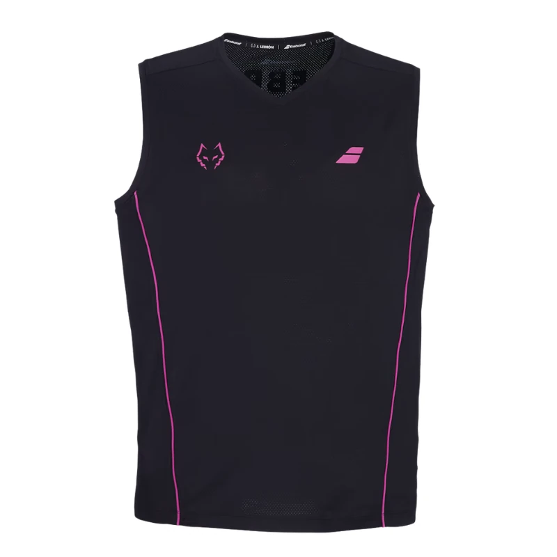 Camiseta Babolat Juan Lebrón Sin Mangas Negro Rosa 2027