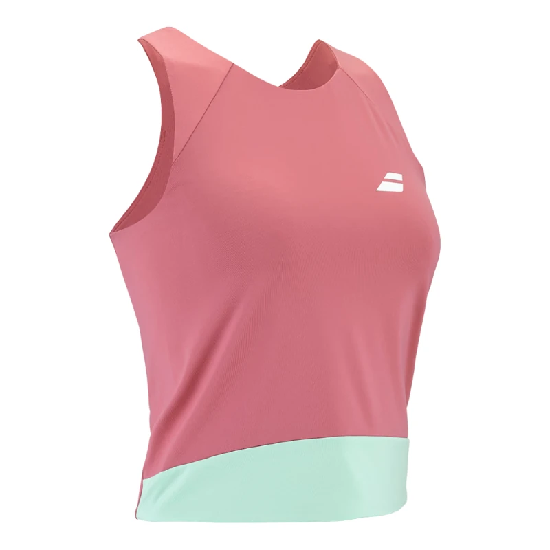 Camiseta Tirantes Babolat Perf Tank Rosa Verde - Imagen 2