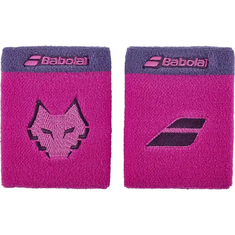 Muñequeras Largas Babolat Rosa Morado Juan Lebrón (2 Unidades)