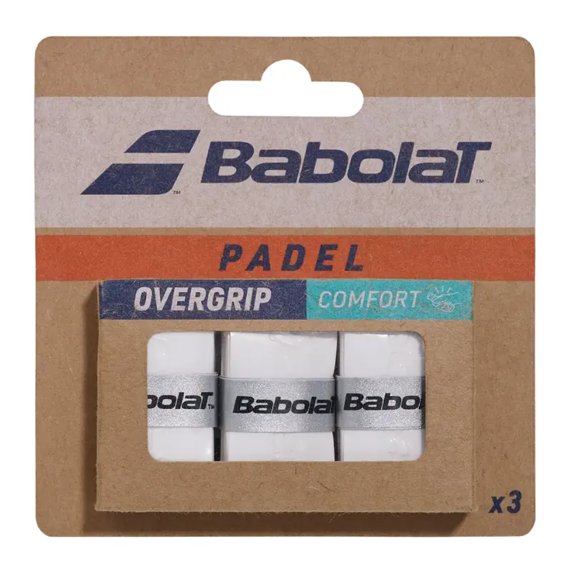 Pack Overgrips Babolat Lisos Comfort Blanco - 3 Unidades