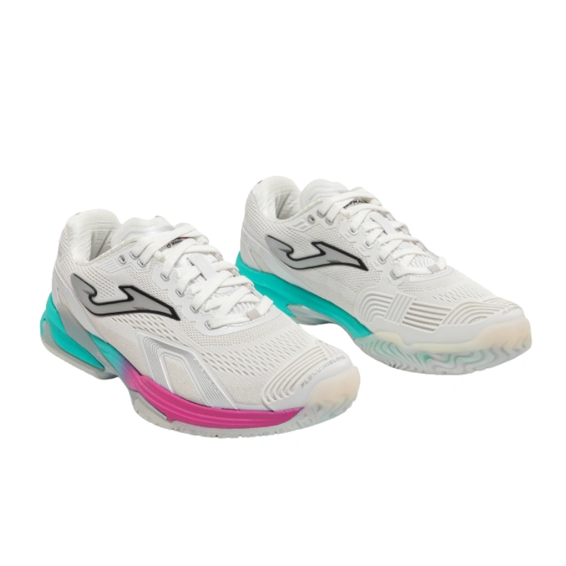 Zapatillas Joma Ultra Light Lady 2602 Blanco Turquesa - Imagen 2